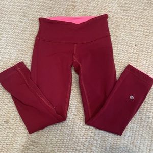 lululemon wunder-under reversible leggings